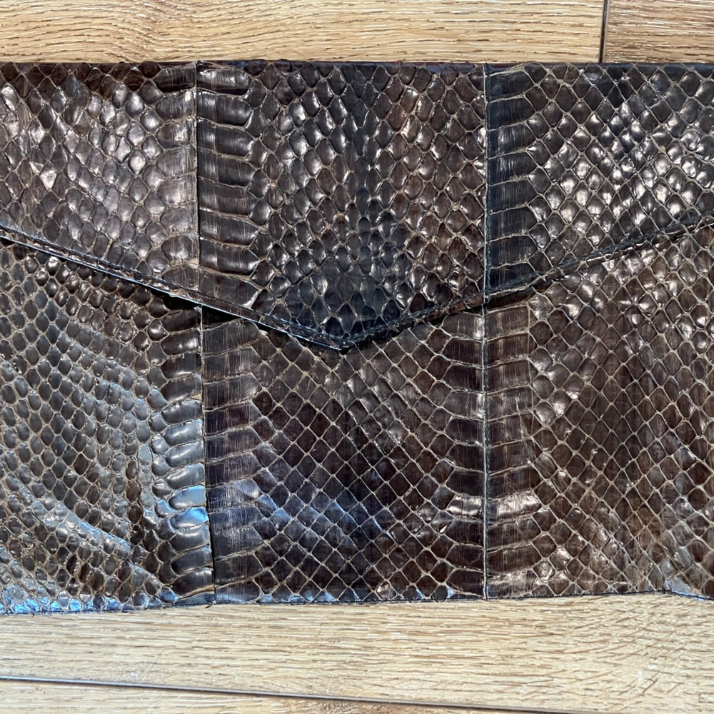 Snakeskin Clutch
